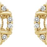 14K Yellow 5/8 CTW Natural Diamond Earrings - 86628