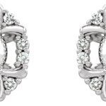 14K White 5/8 CTW Natural Diamond Earrings - 86628