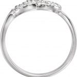 Sterling Silver 1/5 CTW Natural Diamond Knot Ring - 67742