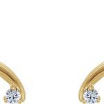 14K Yellow 1/5 CTW Natural Diamond Ear Climbers - 81138