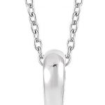 14K White 1/3 CTW Natural Diamond 16-18" Necklace - 652660