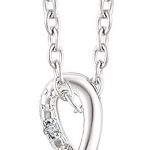 Sterling Silver .015 CTW Natural Diamond Freeform 16-18" Necklace - 652670