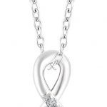 Sterling Silver 1/10 CTW Natural Diamond Freeform 16-18" Necklace - 652671