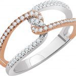 14K White/Rose 1/4 CTW Natural Diamond Ring - 652678