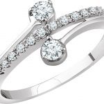 14K White 1/4 CTW Natural Diamond Two-Stone Ring - 652699