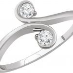 14K White 1/5 CTW Natural Diamond Two-Stone Ring - 652698