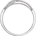 14K White 1/10 CTW Diamond Infinity-Inspired Ring - 652448