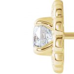 14K Yellow 5/8 CTW Natural Diamond Halo-Style Earrings - 86663