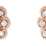 14K Rose 5/8 CTW Natural Diamond Halo-Style Earrings - 86663