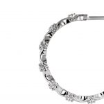 Platinum .04 CTW Natural Diamond Hoop Earrings - 86690