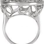 Sterling Silver 1/6 CTW Natural Diamond Floral Ring - 121959