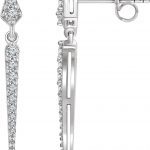 14K White 1/4 CTW Natural Diamond Spike Earrings - 652673