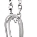 Sterling Silver .03 CT Natural Diamond Heart 18" Necklace - 652917