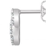 14K White 1/6 CTW Natural Diamond Infinity Earrings - 652773