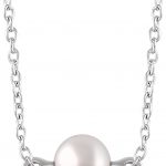 14K White Cultured White Freshwater Pearl 16-18" Necklace - 652839