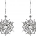 Sterling Silver 1/2 CTW Natural Diamond Vintage-Inspired Earrings - 85351