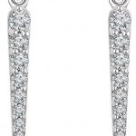 14K White 1/4 CTW Natural Diamond Spike Earrings - 652673