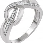 Sterling Silver 1/10 CTW Natural Diamond Infinity-Inspired Ring - 652766