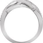 Sterling Silver 1/10 CTW Natural Diamond Infinity-Inspired Ring - 652766