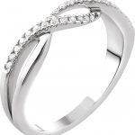 14K White 1/6 CTW Natural Diamond Criss-Cross Ring - 653041