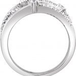 14K White 1/3 CTW Natural Diamond Criss-Cross Ring - 652979