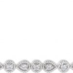 Platinum .07 CTW Natural Diamond Milgrain Bar 16-18" Necklace - 86704