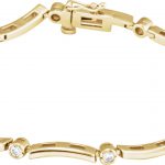 14K Yellow 1/2 CTW Natural Diamond Line 7 1/4" Bracelet - BRC658