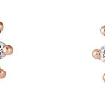 14K Rose 1/2 CTW Natural Diamond Halo-Style Earrings - 86664