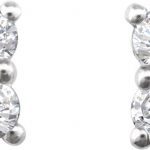 14K White 1/2 CTW Natural Diamond Cluster Earrings - 652936