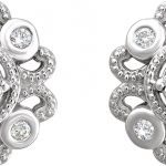 Sterling Silver 1/8 CTW Natural Diamond Cluster Earrings - 652942