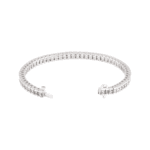 18K White 9 1/3 CTW Natural Diamond Line 7 1/4" Bracelet - 67503