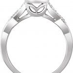 10K White 1/10 CTW Natural Diamond Promise Ring - 652980