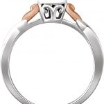 10K White/Rose 1/10 CTW Natural Diamond Promise Ring - 652983