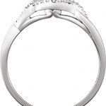 10K White 1/10 CTW Natural Diamond Promise Ring - 653007