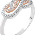 14K White/Rose 1/5 CTW Natural Diamond Infinity-Inspired Ring - 653019