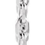 Platinum .05 CTW Natural Diamond Geometric Bar 16-18" Necklace - 86714