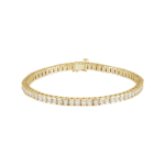 14K Yellow 4 CTW Natural Diamond Line 7 1/4" Bracelet - 67413