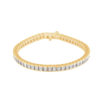 18K Yellow 9 CTW Natural Diamond Line 7 1/4" Bracelet - 67503