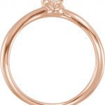 14K Rose 1/4 CTW Diamond Two-Stone Ring - 123415