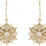 14K Yellow 1/2 CTW Natural Diamond Vintage-Inspired Earrings - 85351