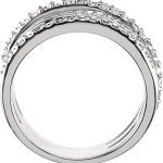 Platinum 1/2 CTW Natural Diamond Criss Cross Ring - 67406