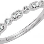 Platinum 1/8 CTW Natural Diamond Stackable Ring - 68968