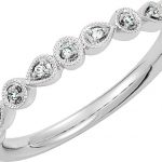 Platinum .04 CTW Natural Diamond Stackable Ring - 68969