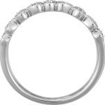 Platinum .04 CTW Natural Diamond Stackable Ring - 68969