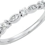 Platinum 1/5 CTW Natural Diamond Stackable Ring - 68970