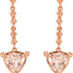 14K Rose Natural Pink Morganite Vintage-Inspired Earrings - 69608