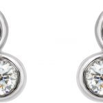 Platinum 1/5 CTW Natural Diamond Geometric Cluster Earrings - 86752