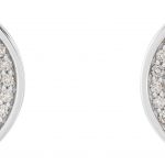 Platinum 1/4 CTW Natural Diamond Engravable Earrings - 86775