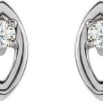 Platinum .05 CTW Natural Diamond Solitaire Earrings - 86754