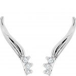 14K White 1/6 CTW Natural Diamond Ear Climbers - 81221